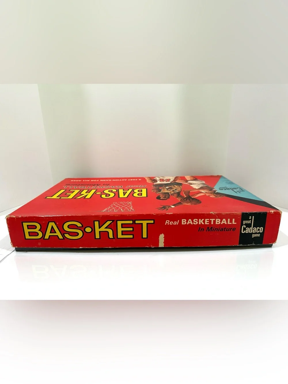 Vintage 1966 Cadaco Bas-Ket Real Basketball In Miniature Tabletop Game No 165